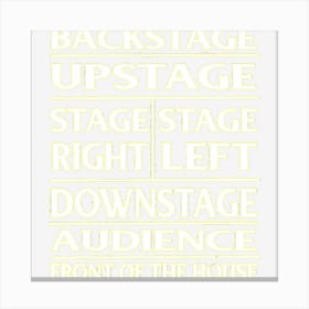 Stage Theatre Anatomy Funny Canvas Print