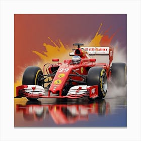 F1 Racing Car Canvas Print