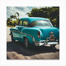 Cuba Vintage Car Canvas Print