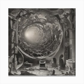 Monochrome portal Canvas Print