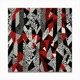 Abstract Red And Black 1 Canvas Print