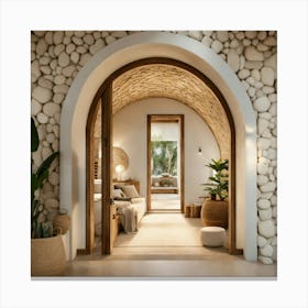Archway To A Bedroom Canvas Print