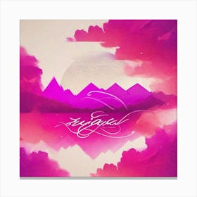 Pink outdoors Canvas Print