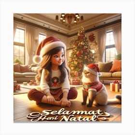 Christmas kid 1 Canvas Print