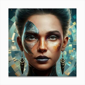 Futuristic Woman 1 Canvas Print