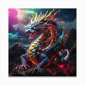 Dragon In The Sky 3 Canvas Print