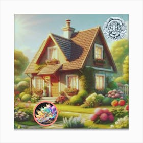 House In The Countryside Canvas Print