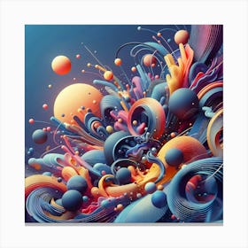 Abstract Expressionism That Inspires Creativity Canvas Print