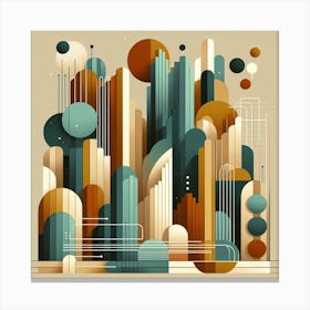 Abstract Cityscape Canvas Print