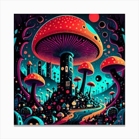 Mushroom City Canvas Print