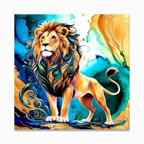 Lion Painting 1 Canvas Print