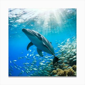 Swimming Art 8 Canvas Print