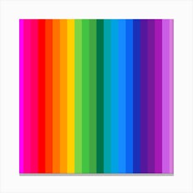 Rainbow Striped Background Canvas Print