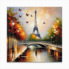 Paris Eiffel Tower 95 Canvas Print