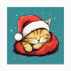 Santa Cat 1 Canvas Print