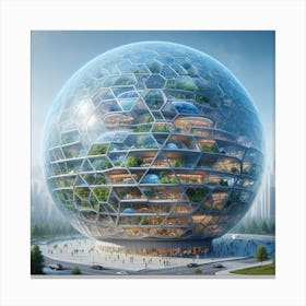 Futuristic Sphere 4 Canvas Print