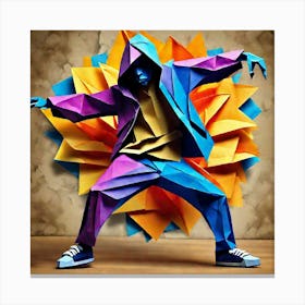 Origami Dancer 130 Canvas Print