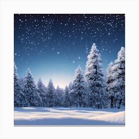 Snowy Forest 11 Canvas Print