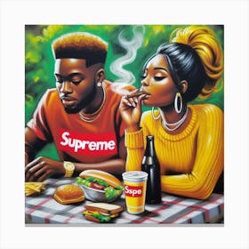 Supreme Couple 22 Canvas Print