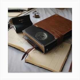 Leather Journal Canvas Print