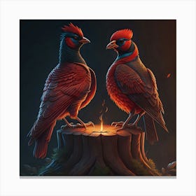 Pheasants Canvas Print