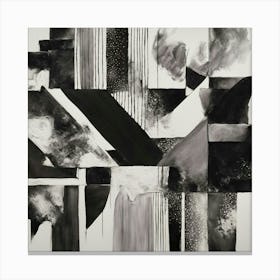 Black and White Abstract Art 67 Canvas Print