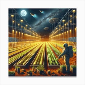 Space Farm Canvas Print