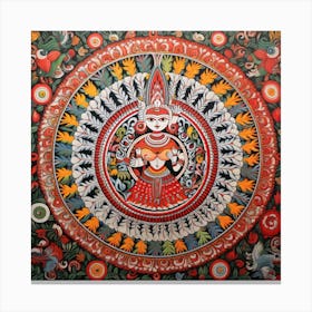 Mandala Painting Canvas Print