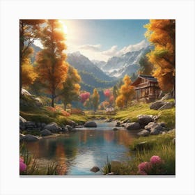 Autumn In The Mountains 10 Canvas Print