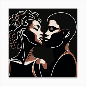 Couple Together Canvas Print