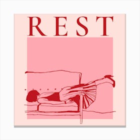 Rest - sofa 1 Canvas Print