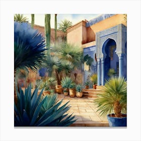 Moroccan Garden Canvas Print