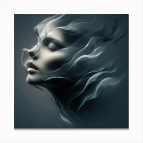 Smokey Face Canvas Print