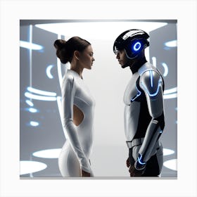 Futuristic Couple 29 Canvas Print