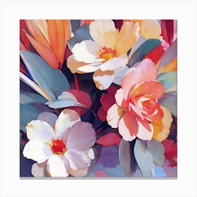 Flowers In A Vase Canvas Print