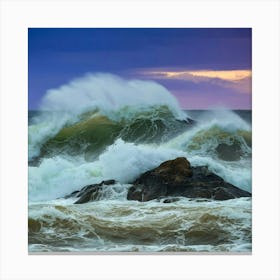 Crashing Waves Canvas Print