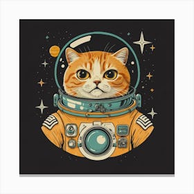 Astronaut Cat Canvas Print