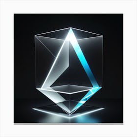 Ethereum Cube Canvas Print