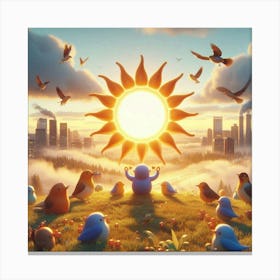 Birds In The Sky 1 Canvas Print