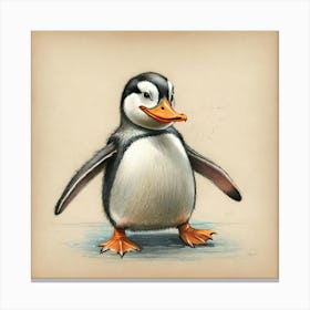 Penguin 10 Canvas Print