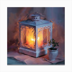 Candlelit Lantern 7 Canvas Print