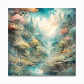 Landscape Painting 16 Canvas Print