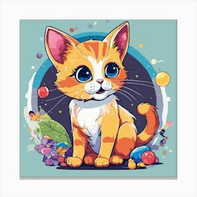 Orange Kitten Canvas Print