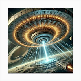 Celestial Beam Array 1024x1024 Canvas Print