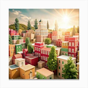 City Of Houses Canvas Print