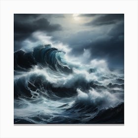 Stormy Sea Canvas Print