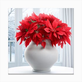 Poinsettia Canvas Print