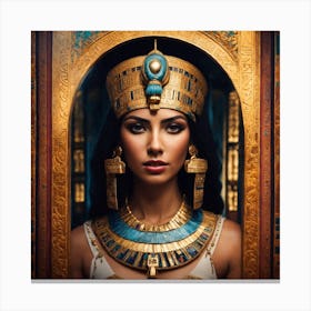 Egyptian Woman In Gold Canvas Print