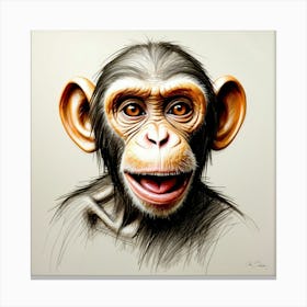 Chimpanzee 8 Canvas Print