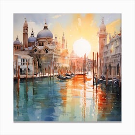 AI Sundrenched Serenity  Canvas Print